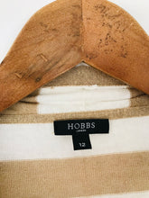 Load image into Gallery viewer, Hobbs Women&#39;s Striped Waterfall Cardigan | UK12 | Brown
