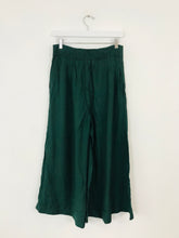 Load image into Gallery viewer, Anthropologie Women’s High Waisted Wide Leg Culottes | XS UK6 | Green
