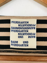 Load image into Gallery viewer, Baum Und Pferdgarten Women&#39;s Striped Long Sleeve T-Shirt | M UK10-12 | Beige
