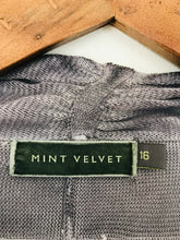 Load image into Gallery viewer, Mint Velvet Women&#39;s Waterfall Front Cardigan  | UK16 | Purple

