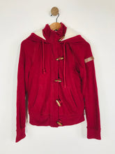 Load image into Gallery viewer, Hollister Women&#39;s Toggle Faux Fur Hoodie | UK8 | Red
