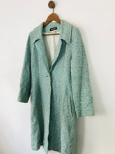 Load image into Gallery viewer, Jean Muir Women&#39;s Tweed Overcoat | UK12 | Blue
