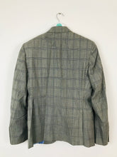 Load image into Gallery viewer, Zara Man Men’s Wool Check Suit Jacket Blazer | EU50 UK40 L | Grey
