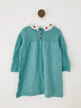 Load image into Gallery viewer, Baby Boden Kid&#39;s Knitted A-Line Dress | 18-24 Months | Blue
