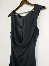 Load image into Gallery viewer, Stills Women&#39;s Silk Cowl Neck Tank Top | EU40 UK12 | Grey

