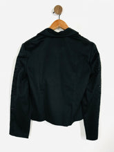 Load image into Gallery viewer, Joseph Ribkoff Women&#39;s Embroidered Zip Blazer Jacket | UK12 | Black
