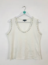Load image into Gallery viewer, Burberry Women’s Tank Top | L UK16 | White
