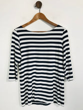 Load image into Gallery viewer, Steilmann Women&#39;s Striped Long Sleeve T-Shirt | UK12 | Blue
