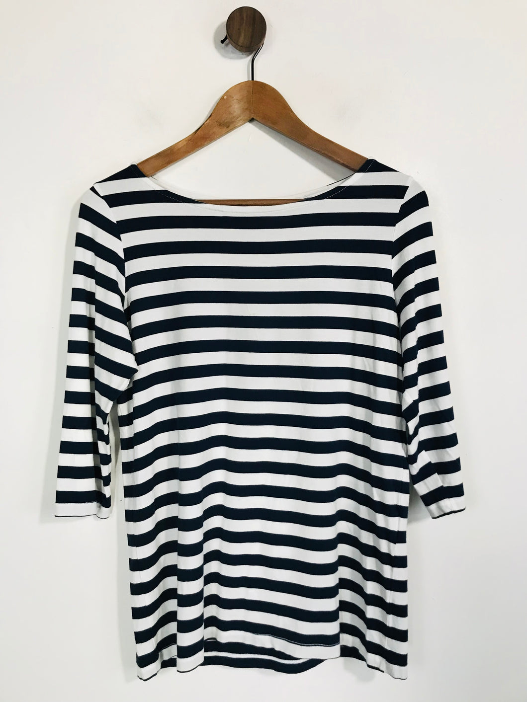 Steilmann Women's Striped Long Sleeve T-Shirt | UK12 | Blue