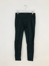 Load image into Gallery viewer, Zara Women’s Leather Look Skinny Jeans | UK8 W29 L27.5 | Black
