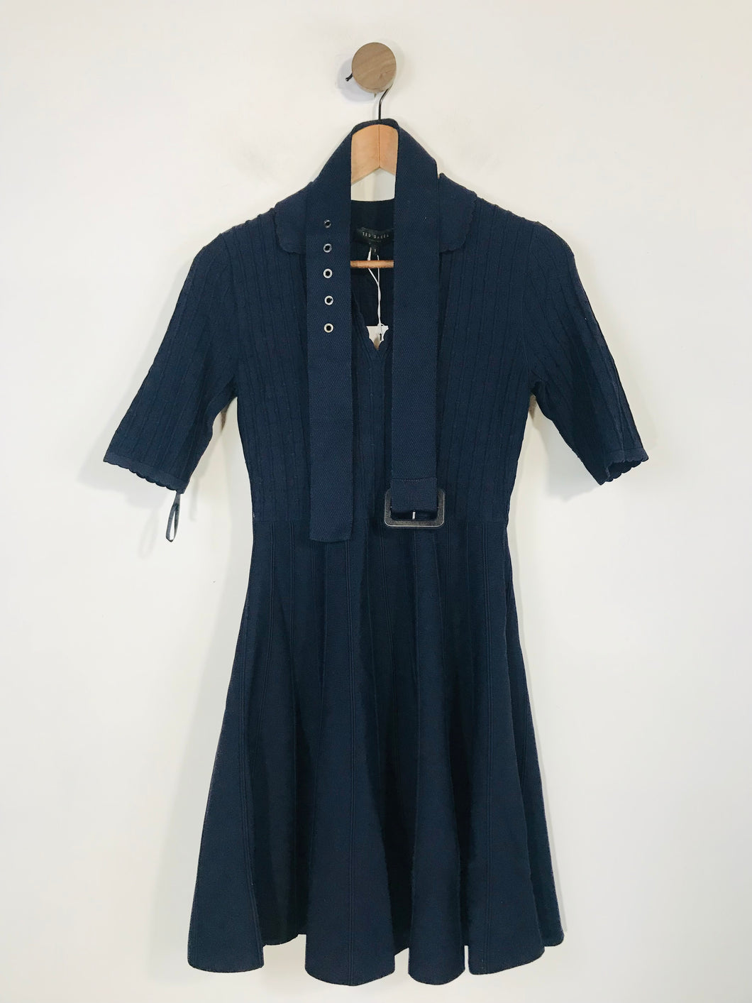Ted Baker Women's Knit A-Line Dress NWT | UK8 1 | Blue