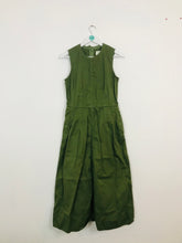 Load image into Gallery viewer, Toast Women’s Sleeveless A-Line Midi Dress | UK10 | Green
