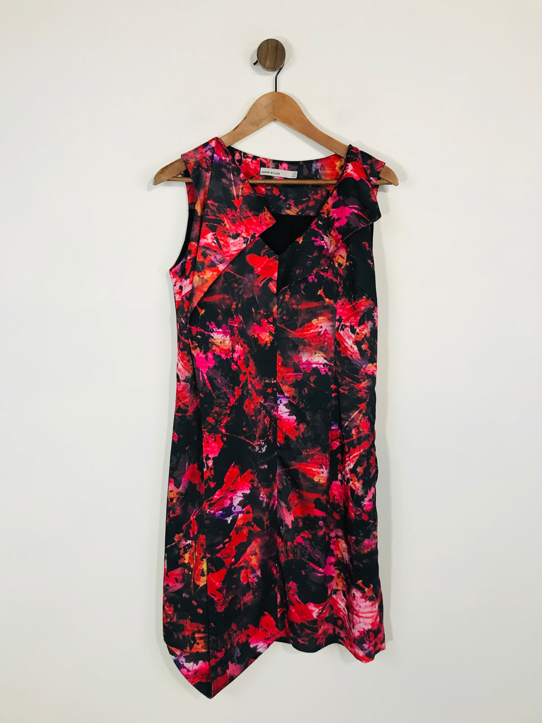 Karen Millen Women's Abstract Print Sheath Dress | UK14 | Multicolour