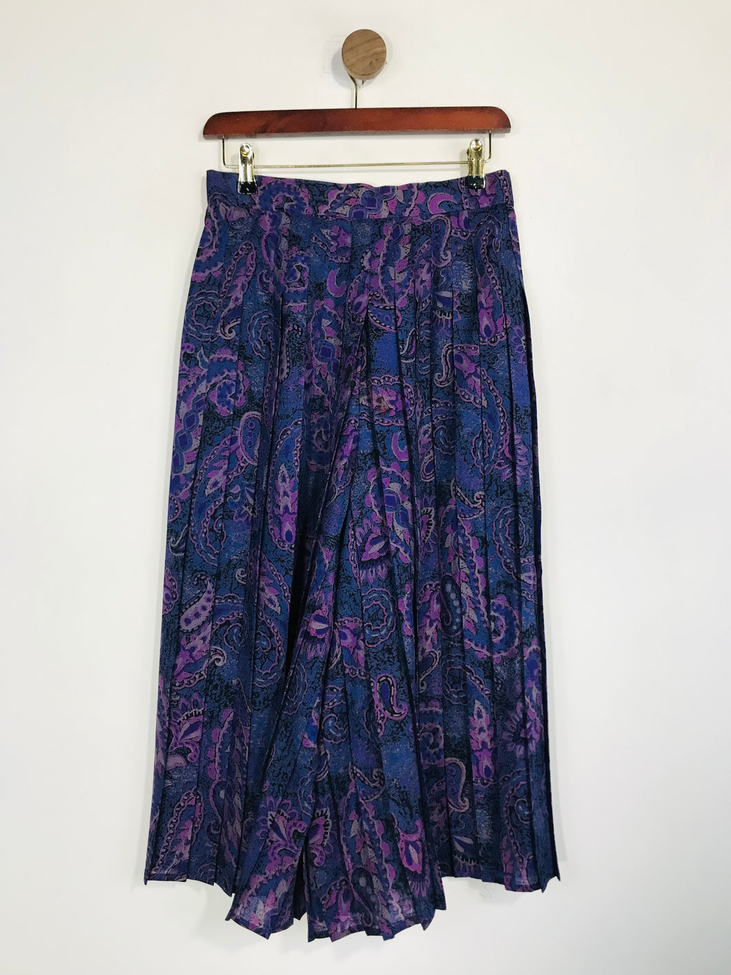 Jacques Vert Women's Vintage Pleated Culottes Trousers | UK12 | Purple