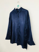 Load image into Gallery viewer, Zara Women’s Oversized Shirt | S | Navy Blue
