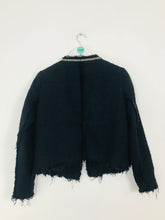 Load image into Gallery viewer, Zara Women’s Beaded Blazer | L UK14 | Blue
