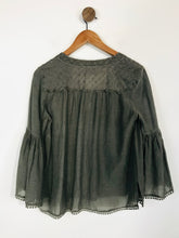 Load image into Gallery viewer, Mint Velvet Women&#39;s Lightweight Gathered Blouse | UK8 | Grey
