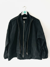 Load image into Gallery viewer, Caitlin Price Label Mix Women’s Double Zip Bomber Jacket | UK12 | Black
