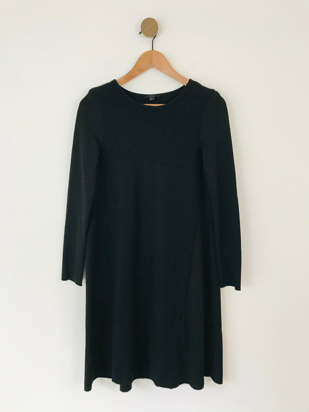 COS Women's Long Sleeve A-Line Dress | S UK8 | Black