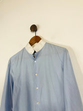 Load image into Gallery viewer, Shanghai Tang Men&#39;s Cotton Button-Up Shirt | S  | Blue
