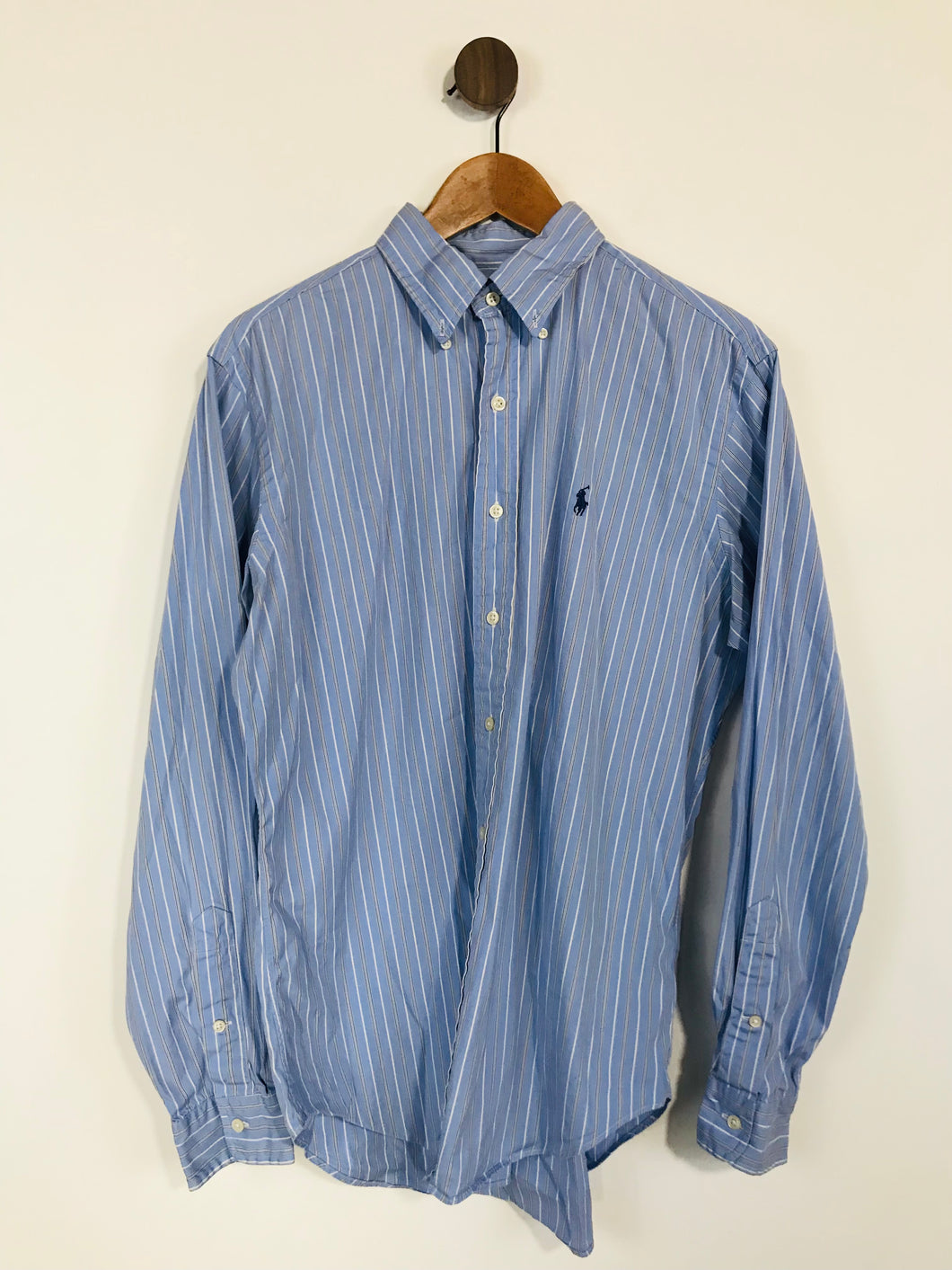 Polo Ralph Lauren Men's Cotton Striped Button-Up Shirt | M | Blue
