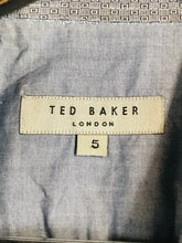 Load image into Gallery viewer, Ted Baker Men&#39;s Striped Button-Up Shirt | 5 | Blue
