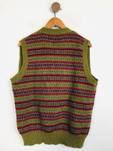 Load image into Gallery viewer, Shetland McAdam Women&#39;s Wool Vintage Fair Isle Sweater Vest | XL UK16 | Multicoloured
