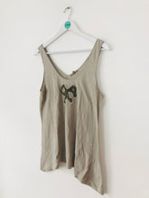 Load image into Gallery viewer, Jigsaw Women’s Embroidered Bow Tank Top | L UK14 | Beige

