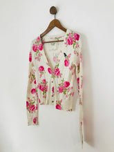 Load image into Gallery viewer, Abercrombie &amp; Fitch Women&#39;s Floral Cardigan | M UK10 | White
