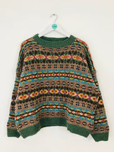 Load image into Gallery viewer, Toast Women’s Oversized Fair Isle Wool Knit Jumper NWT | L | Multi
