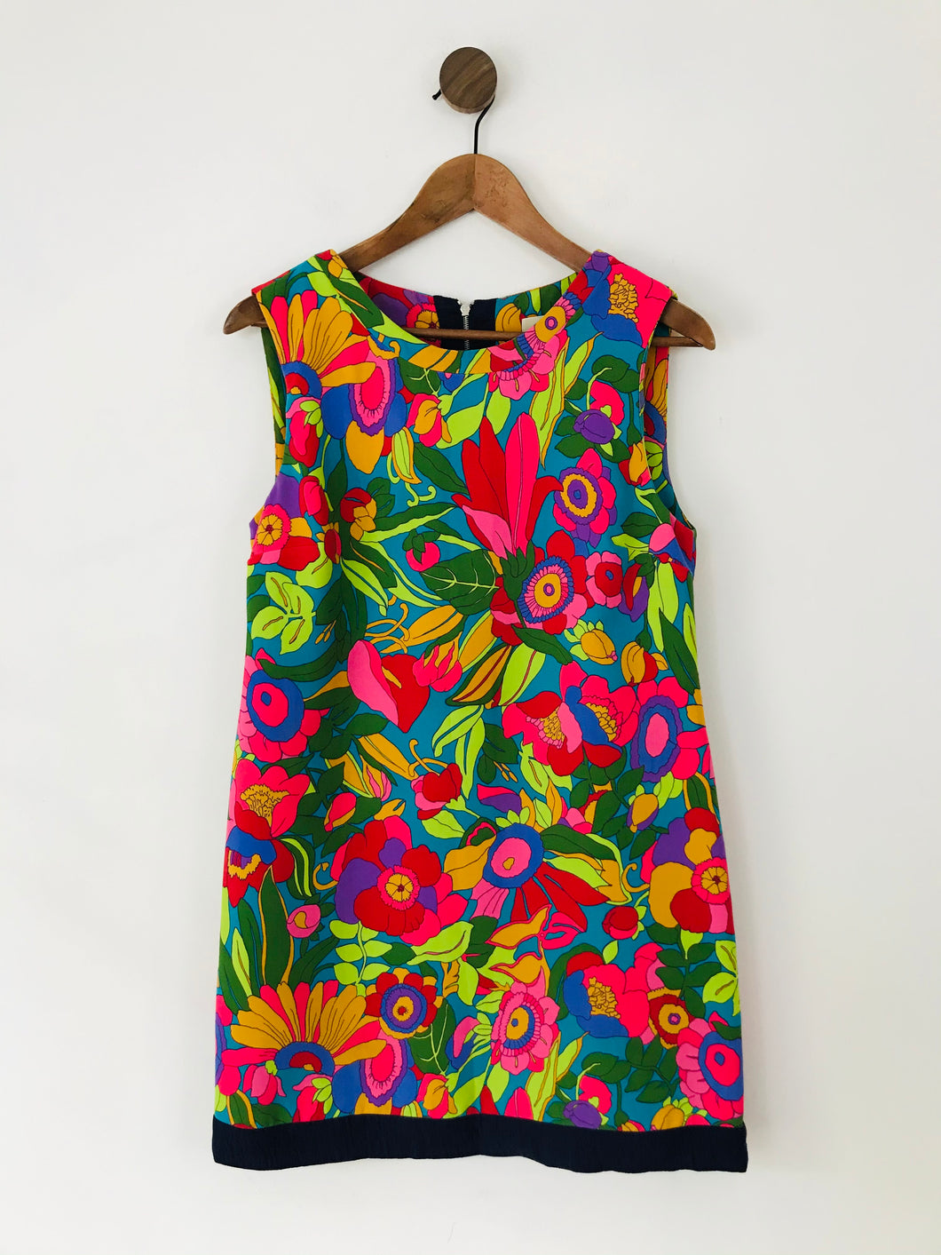Sandro Women's Floral 70s Print Shift Dress | 2 UK10 | Multicolour