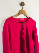 Load image into Gallery viewer, Hucke Women&#39;s Cashmere Zip Cardigan | UK12 | Pink
