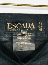 Load image into Gallery viewer, Escada Women&#39;s Linen Vintage Midi Skirt | EU36 UK8 | Black
