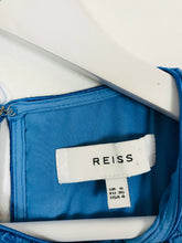 Load image into Gallery viewer, Reiss Women’s Lace Long Sleeve Sheath Dress | UK8 | Blue
