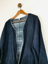 Load image into Gallery viewer, Eileen Fisher Women&#39;s Chambray Open Cardigan | L UK14 | Blue
