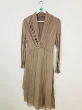 Load image into Gallery viewer, Mint Velvet Women’s Cowl Neck Aline Maxi Dress | UK10 | Brown
