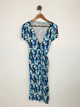 Load image into Gallery viewer, Boden Women&#39;s Floral Wrap Dress | UK12 | Blue
