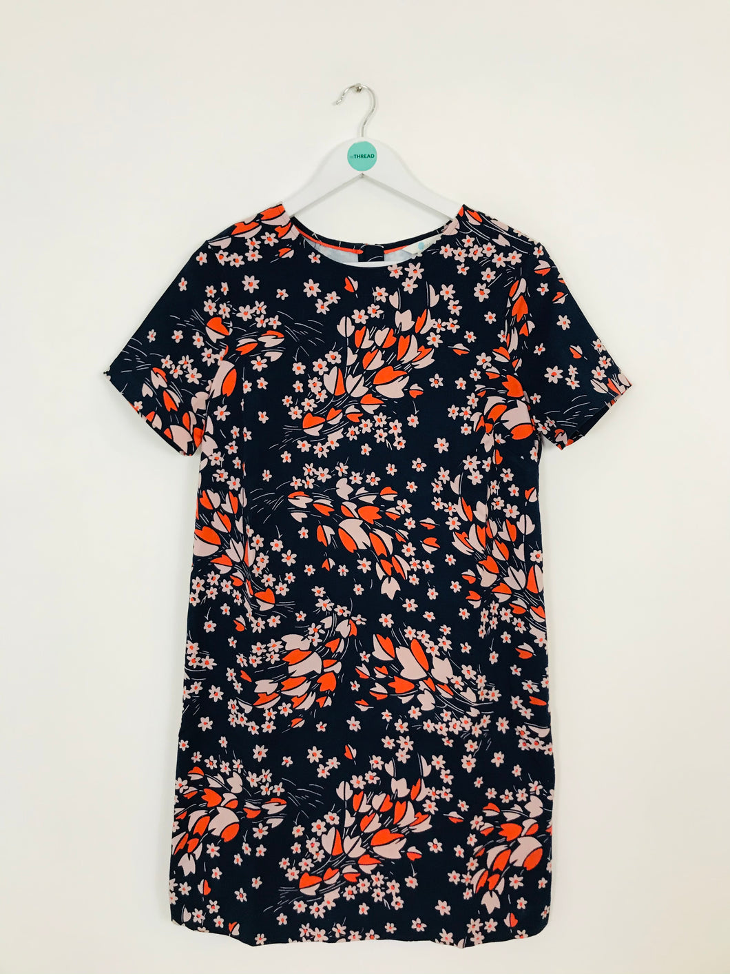 Boden Women’s Floral Shift Dress | UK14 | Navy Orange