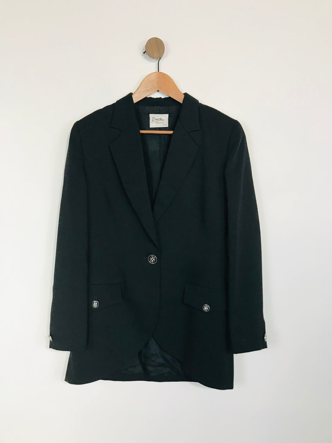 Dusk Frank Usher Women's Smart Blazer Jacket | UK12 | Black