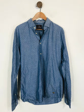 Load image into Gallery viewer, Scotch &amp; Soda Men&#39;s Cotton Button-Up Shirt | L | Blue
