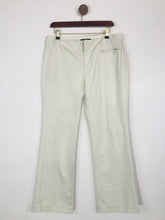 Load image into Gallery viewer, Banana Republic Women&#39;s Cotton Smart Trousers | UK12 | White
