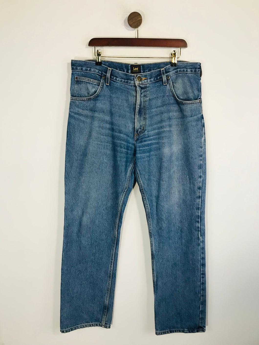 Lee Men's High Waist Straight Jeans | W36 L32 | Blue