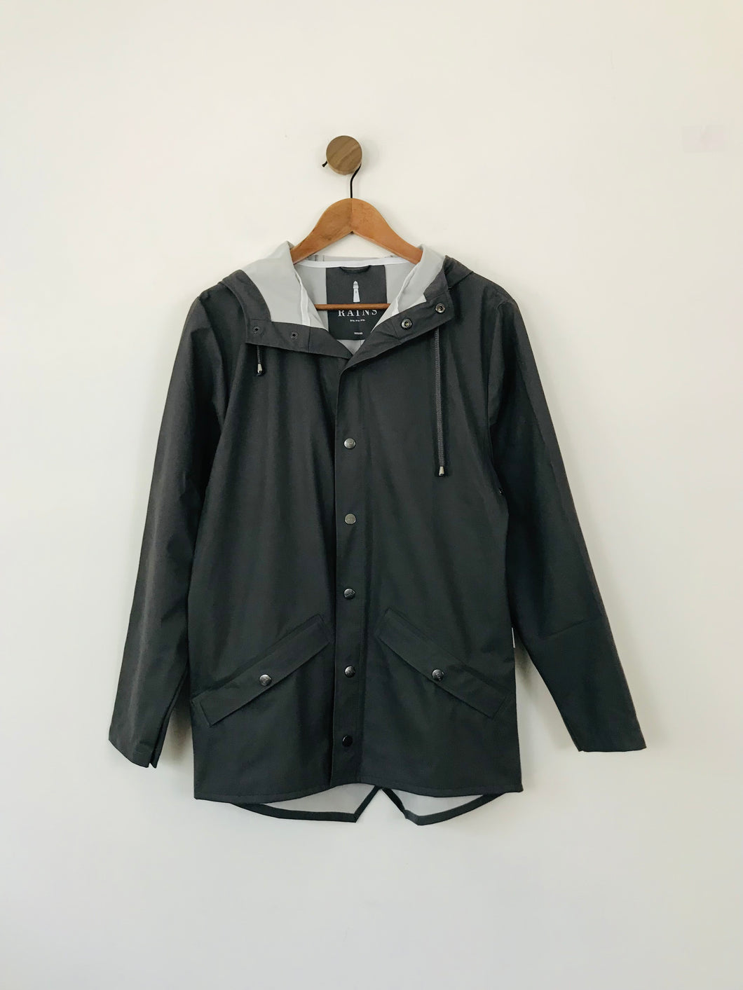 Rains Women's Raincoat Jacket | XXS/XS UK6 | Grey