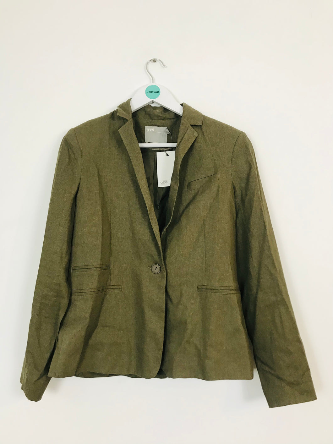 ASOS Women’s Linen Blend Blazer NWT  | UK10 | Green