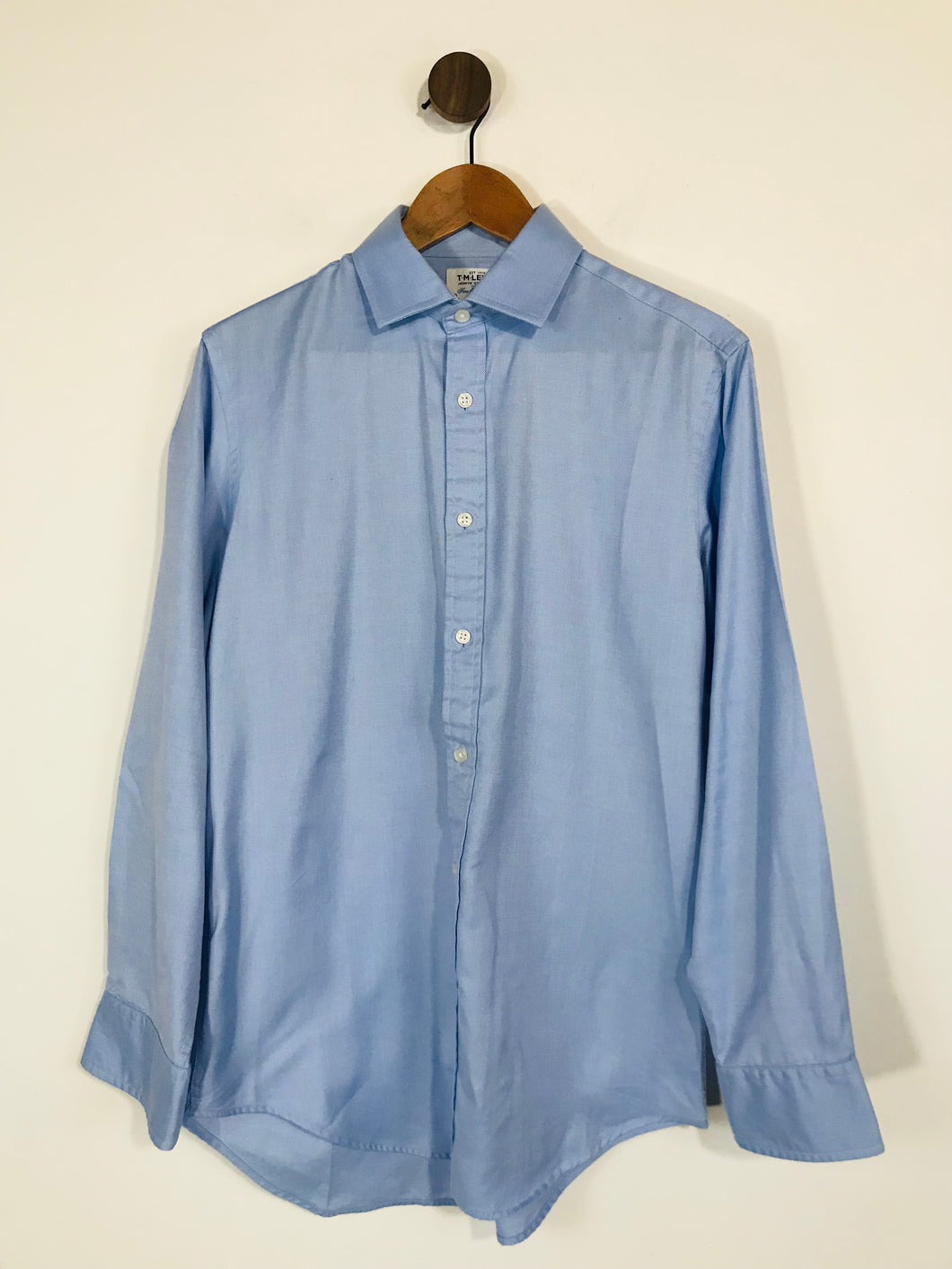 TM Lewin Men's Fitted Button-Up Shirt | 15.5 | Blue