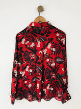 Load image into Gallery viewer, Zara Women’s Floral Long Sleeve Shirt | L UK14 | Red
