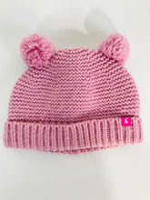 Load image into Gallery viewer, Joules Kid&#39;s Knitted Pom Pom Ears Hat  | 1-2 Years | Pink
