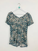 Load image into Gallery viewer, Sandwich_ Women’s Patterned Tshirt | UK 18 XL | Blue
