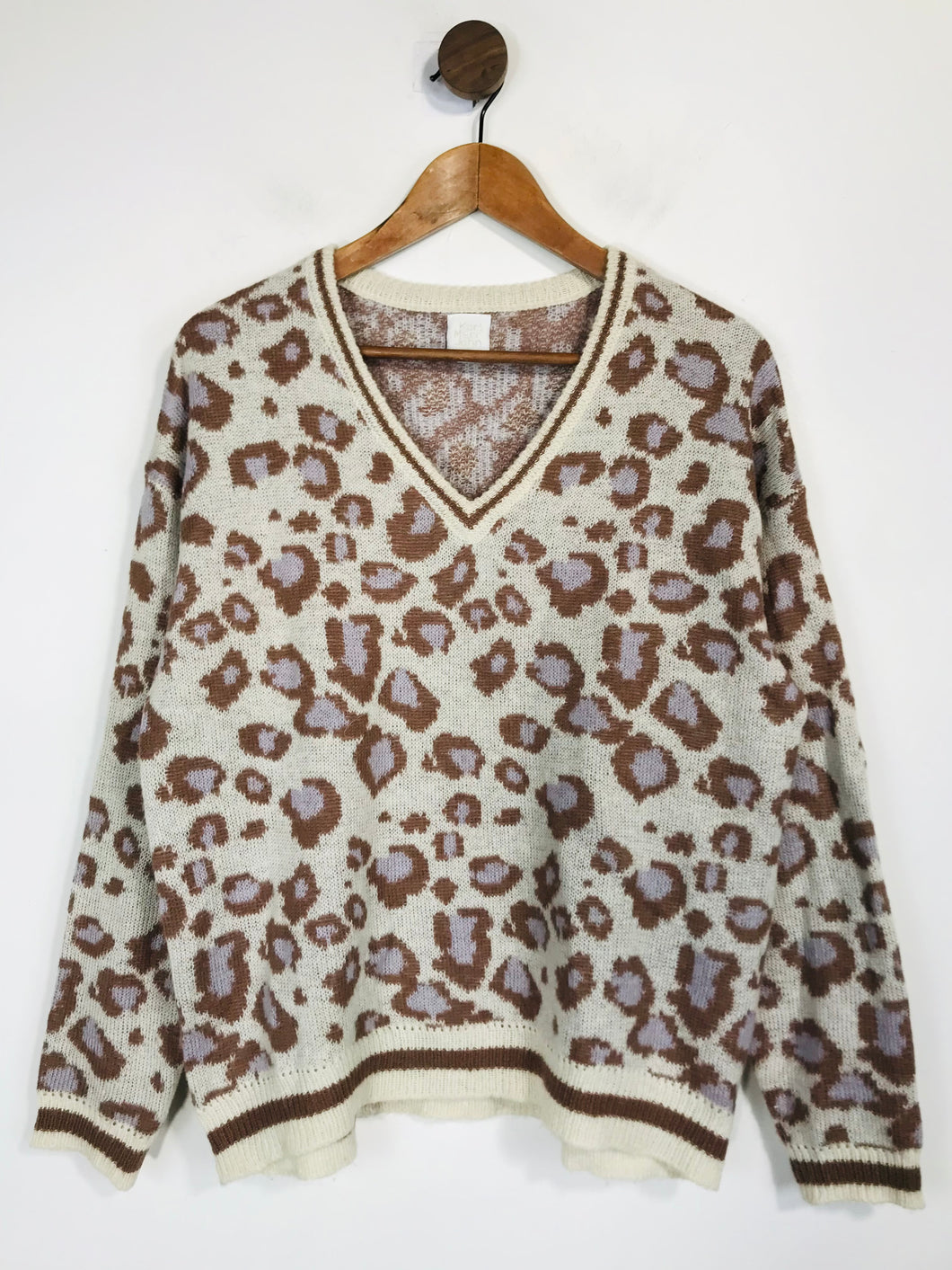 Karl Marc John Women's Leopard Print Jumper | XS/S | Multicoloured