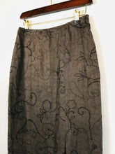 Load image into Gallery viewer, Kaliko Women&#39;s Linen Maxi Skirt | UK8 | Brown
